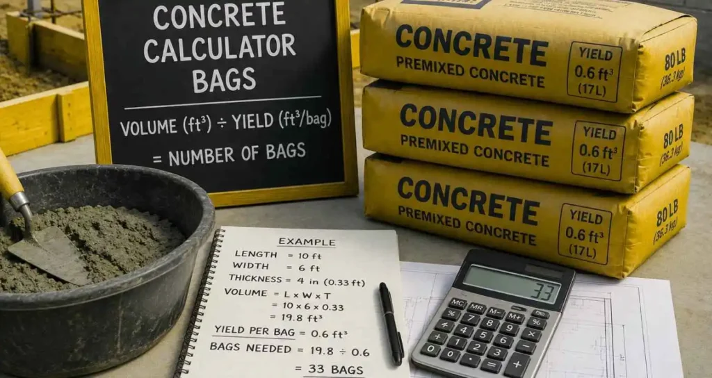 concrete calculator bags